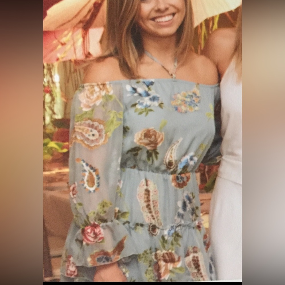 Alice and Olivia off the shoulder dress